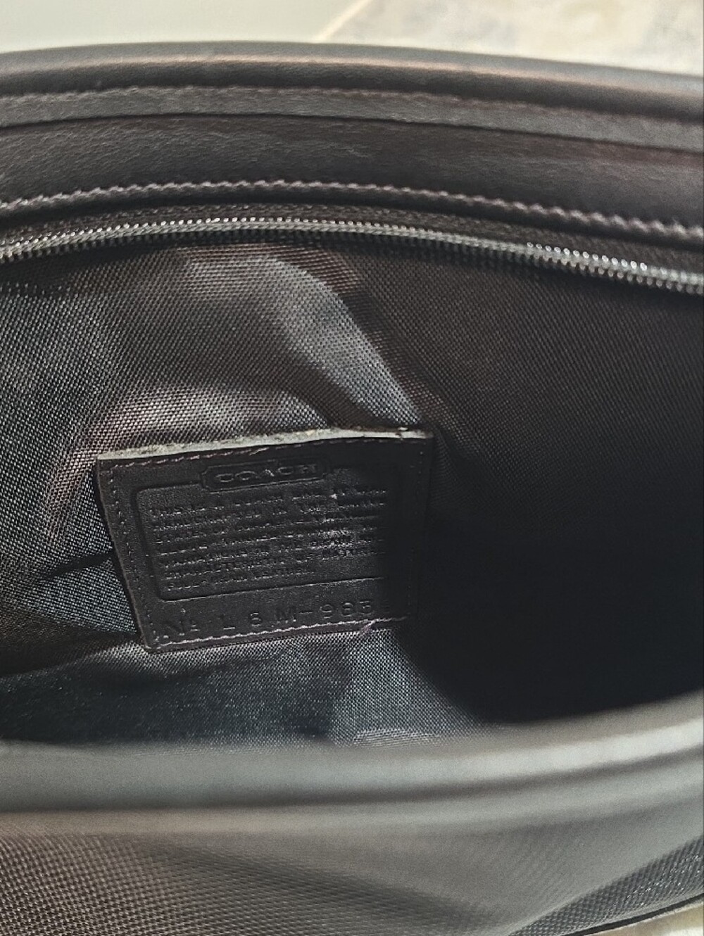 Coach Black Canvas And Leather Wristlet - Picture 12 of 16